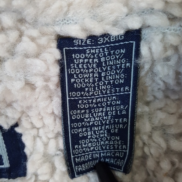 DRILL CLOTHING CO. MEN'S DENIM JACKET 3X Big size - Picture 7 of 8